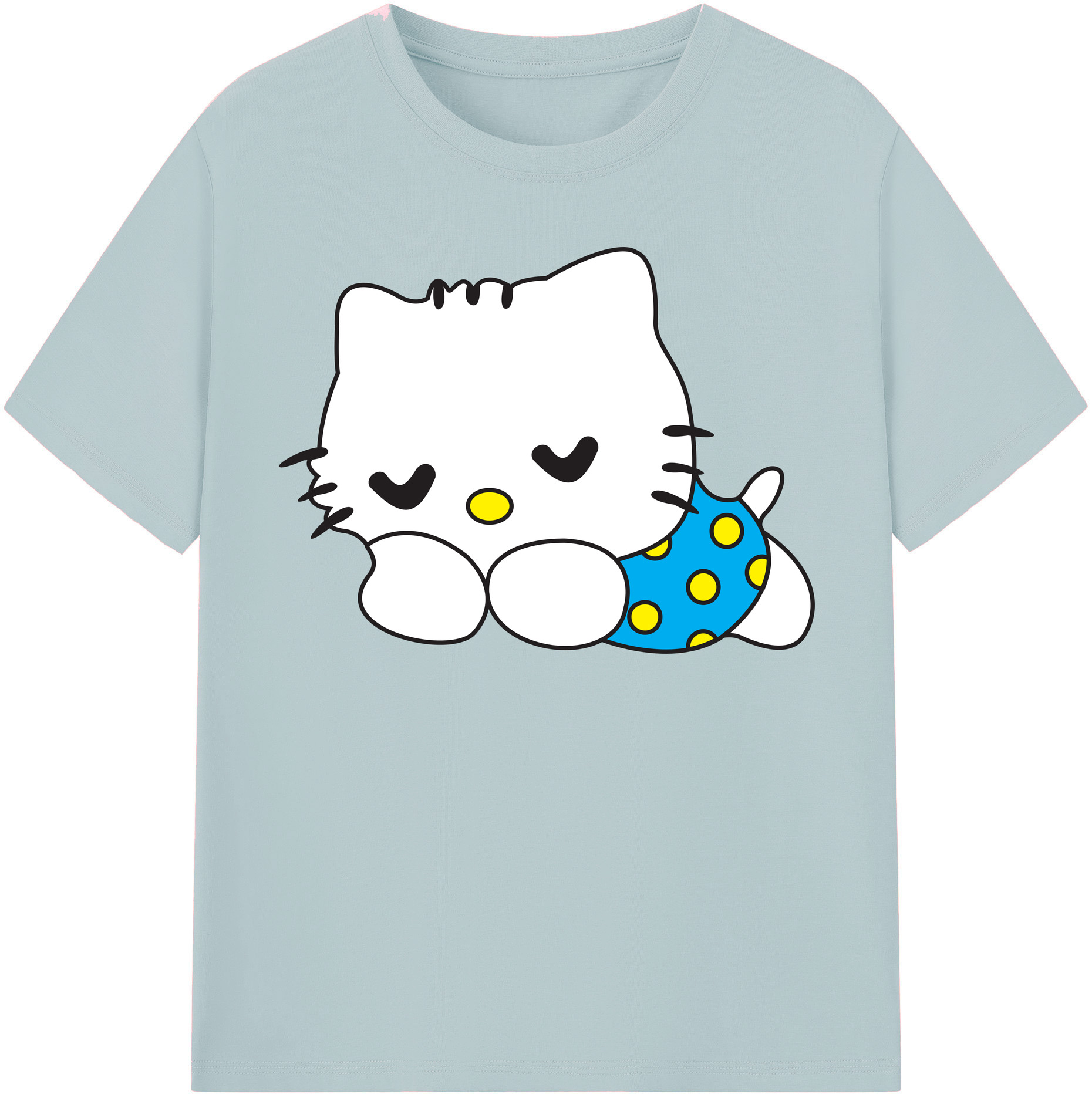（画像用） Hello Kitty ハローキティ 綿100％半袖Tシャツ（フロントプリント）